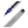 Uni-Ball Needle Stick Roller Ball Pen, Fine 0.7mm, Blue Ink, Silver Barrel, PK12 1734904